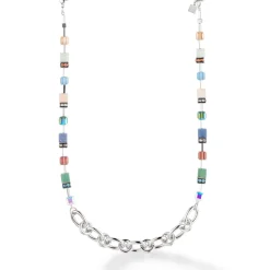 COEUR DE LION Multiwear-Halsketten-Halskette Geocube® Statement Precious Chunky Chain Multiwear 35 Mehrfarbig