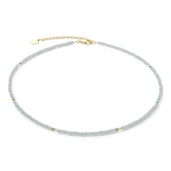 COEUR DE LION Kristallhalsketten-Halskette Little Twinkle Gold-Eisblau