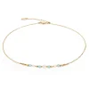 COEUR DE LION Edelsteinketten-Halskette Princess Pearls Gold-Grün