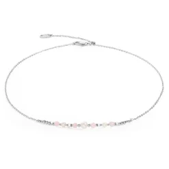 COEUR DE LION Edelsteinketten-Halskette Princess Pearls Silber-Rosa