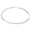 COEUR DE LION Multiwear-Halsketten-Halskette Shape Shifter Süßwasserperlen Silber