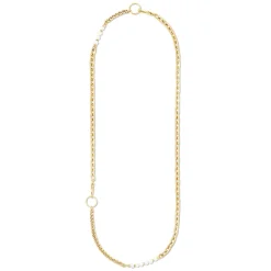 COEUR DE LION Perlenketten-Halskette Shape Shifter Süßwasserperlen Gold