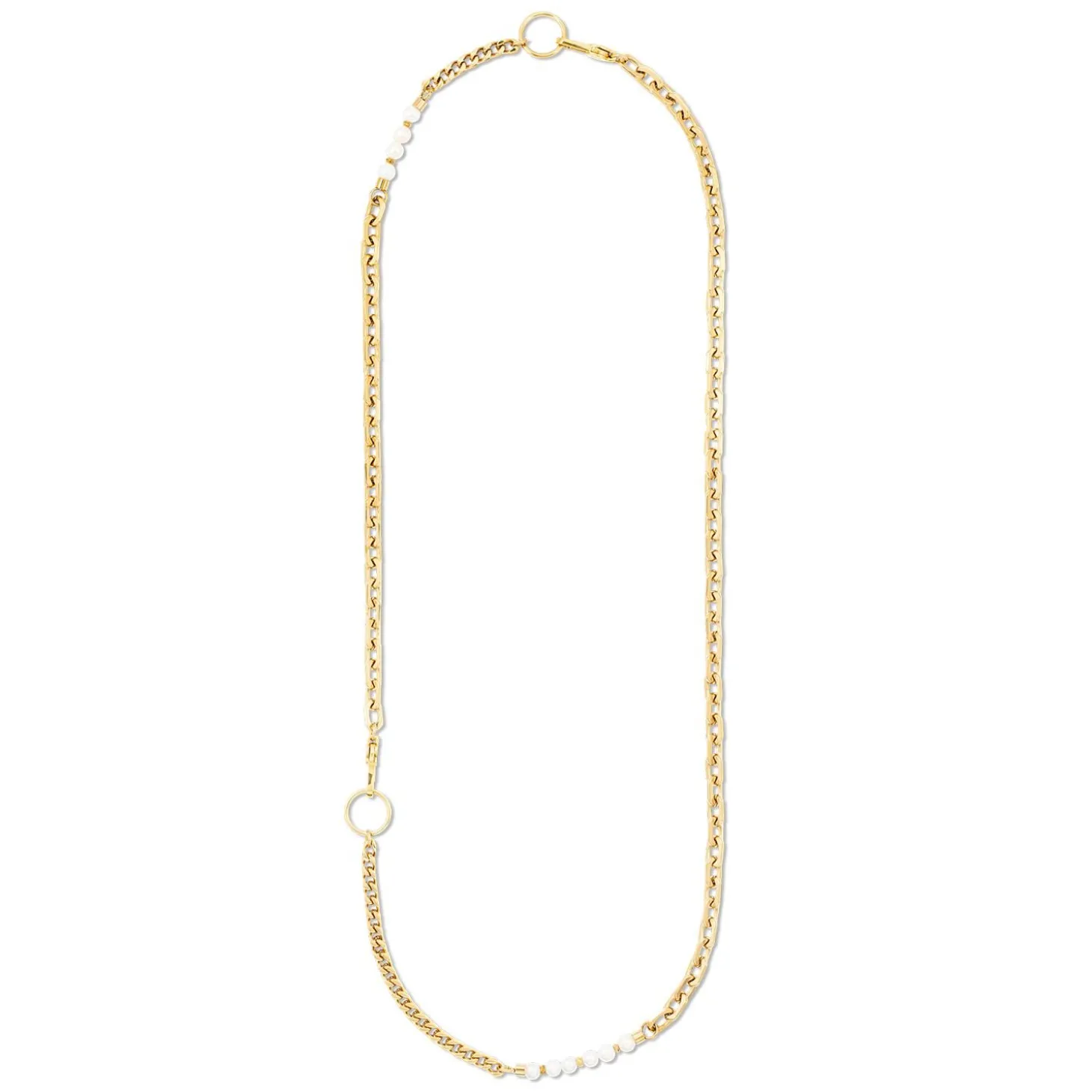 COEUR DE LION Perlenketten-Halskette Shape Shifter Süßwasserperlen Gold