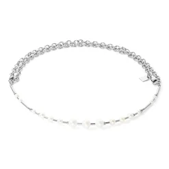 COEUR DE LION Perlenketten-Halskette Süßwasserperlen & Kette Multiwear Silber