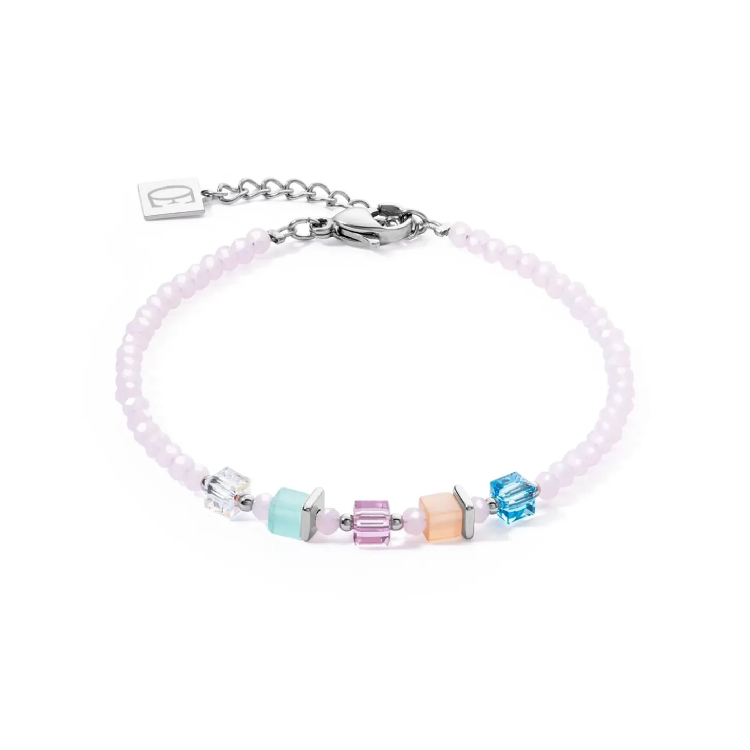 COEUR DE LION Fröhliche Farben-Joyful Colors Armband Rosa-Mehrfarbig