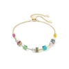 COEUR DE LION Echter Stein-Joyful Cubes & Pearls Armband Mehrfarbig