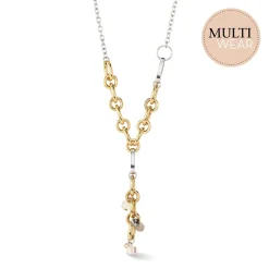 COEUR DE LION Echter Stein-Neptune's Treasure Bicolor-Halskette