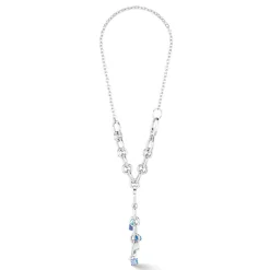 COEUR DE LION Multiwear-Halsketten-Neptuns Schatz-Halskette Silberblau