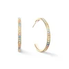 COEUR DE LION Ohrstecker-Ohrringe Creolen 35 Edelstahl & Kristalle Gold Multi Pastell