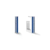 COEUR DE LION Coeur Essentials-Ohrringe Creolen Quadratische Streifen 20 Silber-Blau