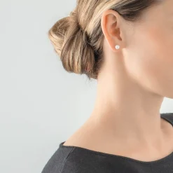 COEUR DE LION Perlenohrringe-Ohrringe klassische Süßwasserperle Silber