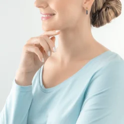 COEUR DE LION Ohrstecker-Ohrringe Little Twinkle Gold-Dunkelblau