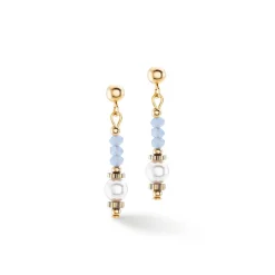 COEUR DE LION Ohrstecker-Ohrringe Little Twinkle Pearl Mix Hellblau