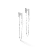 COEUR DE LION Ohrstecker-Ohrringe Mini Cubes & Kette Silber-Weiß
