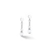 COEUR DE LION Ohrstecker-Ohrringe Mini Cubes & Pearls Mix Silber-Weiß