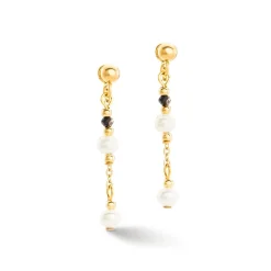 COEUR DE LION Wasserfall-Ohrringe-Ohrringe Moderne Prinzessin Süßwasserperlen Gold