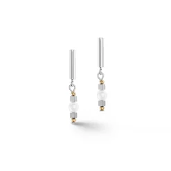 COEUR DE LION Ohrstecker-Ohrringe Orbit Süßwasserperle Silber