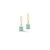 COEUR DE LION Ohrstecker-Ohrringe Precious Statement Cubes Mehrfarbig-Sanft