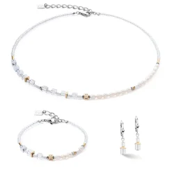 COEUR DE LION Edelsteinohrringe-Ohrringe Princess Fusion Pearls Bicolor