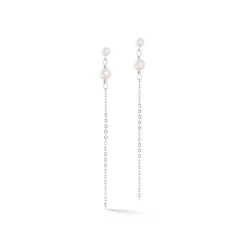 COEUR DE LION Ohrstecker-Ohrringe Princess Pearls Silber-Rosa