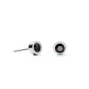 COEUR DE LION Ohrstecker-Ohrringe Sparkling Dots Silber-Schwarz