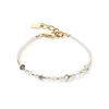 COEUR DE LION Kristallarmbänder-Princess Pearls Armband Grau-Kristall