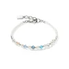 COEUR DE LION Hochzeit-Princess Pearls Armband Silber Hellblau