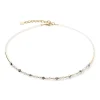 COEUR DE LION Perlenketten-Princess Pearls Halskette Grau-Kristall