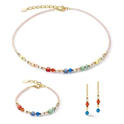 COEUR DE LION Edelsteinohrringe-Princess Shape Mix Ohrringe Dopamin