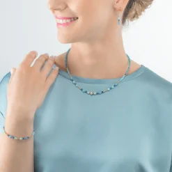 COEUR DE LION Kristallarmbänder-Princess Spheres Armband Türkis