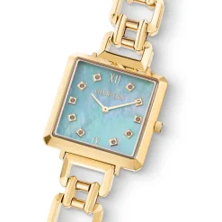 COEUR DE LION Uhren-Sehen Sie sich den ikonischen Cube Ocean Vibes Statement Gold an