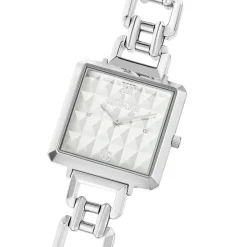 COEUR DE LION Uhren-Sehen Sie sich die Iconic Cube Spikes Statement Silver an