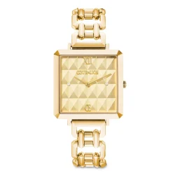 COEUR DE LION Uhren-Sehen Sie sich die ikonischen Cube Spikes Statement Gold an