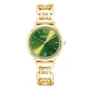 COEUR DE LION Uhren-Sehen Sie sich die Runde Sparkling Fabulous Green Statement Gold an