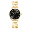 COEUR DE LION Uhren-Sehen Sie sich Round Brilliant Glamourous Black Statement Gold an