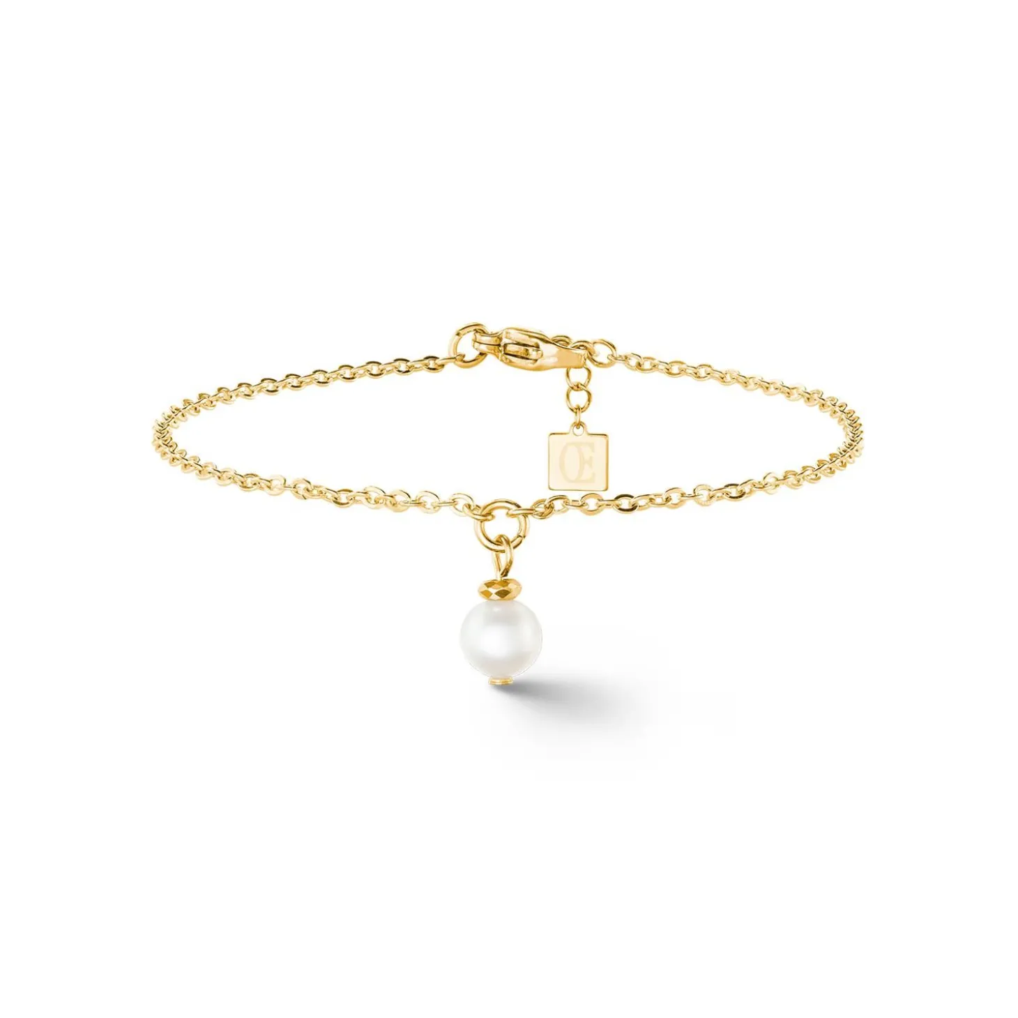 COEUR DE LION Perlenarmbänder-Solitär-Süßwasserperlen-Armband Gold