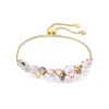 COEUR DE LION Kristallarmbänder-Tanzende Kristalle Armband Gold Hellrosa