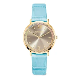 COEUR DE LION Uhren-Uhr Round Pastel Lovers Gold Armband Leder Blau