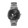COEUR DE LION Männer-Uhr Round Statement Unisex Anthrazit Sunray Edelstahl Light Gun Metal