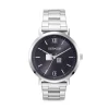COEUR DE LION Uhren-Uhr Round Statement Unisex Sunray Midnight Blue Edelstahl Frosted Silver