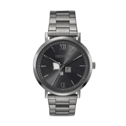 COEUR DE LION Unisex Edition-Uhr Round Statement Unisex Anthrazit Sunray Edelstahl Light Gun Metal