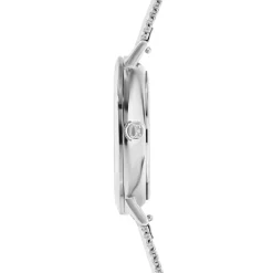 COEUR DE LION Uhren-Uhr Rund Silber Sunray Milanaise Edelstahl