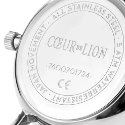 COEUR DE LION Uhren-Uhr Rund Silber Sunray Milanaise Edelstahl