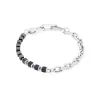 COEUR DE LION Aber-Unisex-Armband Fusion Link Chain Schwarz