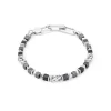 COEUR DE LION Männer-Unisex-Armband Würfel & Kette Schwarz