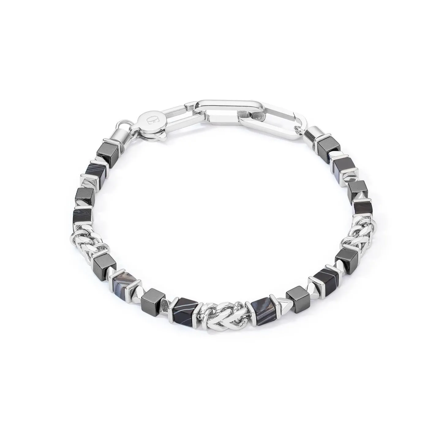 COEUR DE LION Unisex Edition-Unisex-Armband Würfel & Kette Schwarz