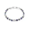 COEUR DE LION Unisex Edition-Unisex-Armband Würfel & Kette Blau